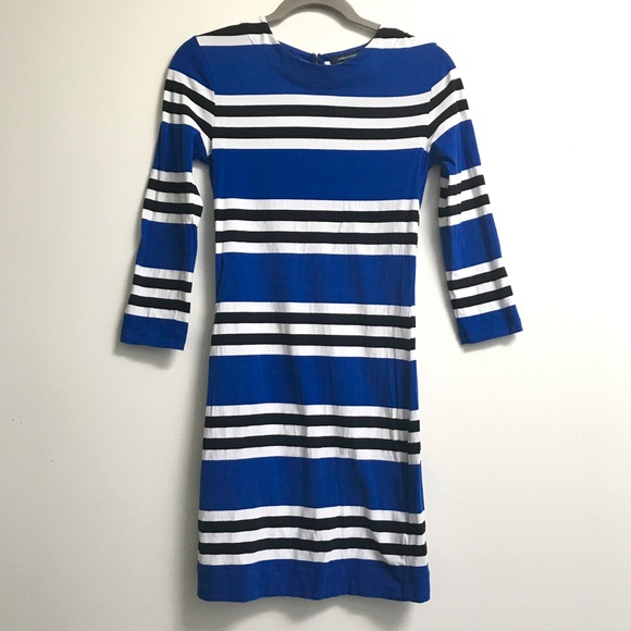 French Connection Jag Multi Stripe Dress, Sz. 6 - Picture 3 of 4